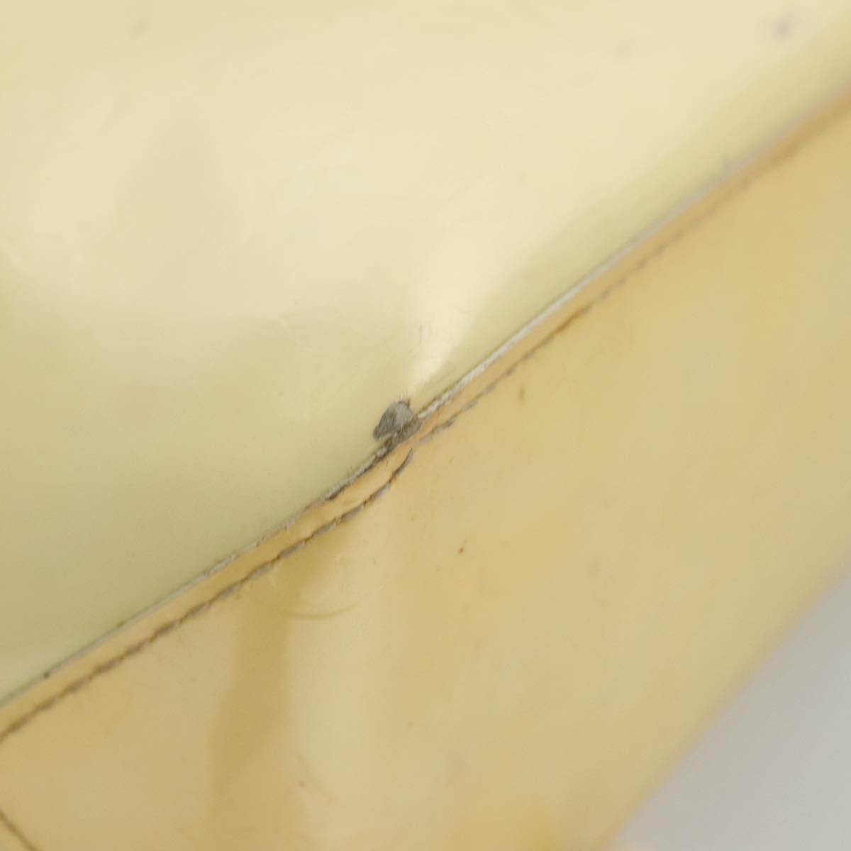 LOUIS VUITTON Monogram Vernis Reade PM Hand Bag Perle M91336 LV Auth BA1655