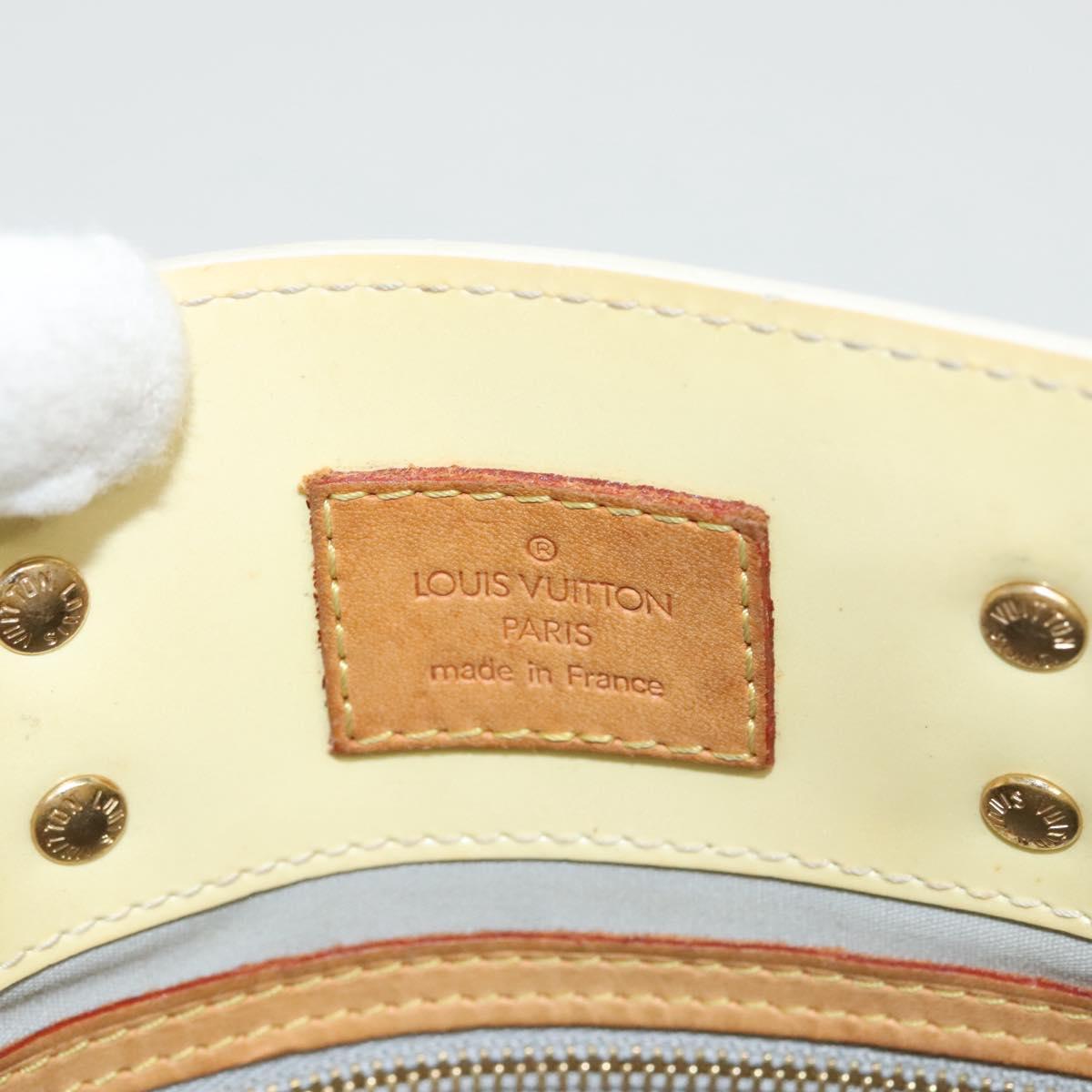 LOUIS VUITTON Monogram Vernis Reade PM Hand Bag Perle M91336 LV Auth BA1655