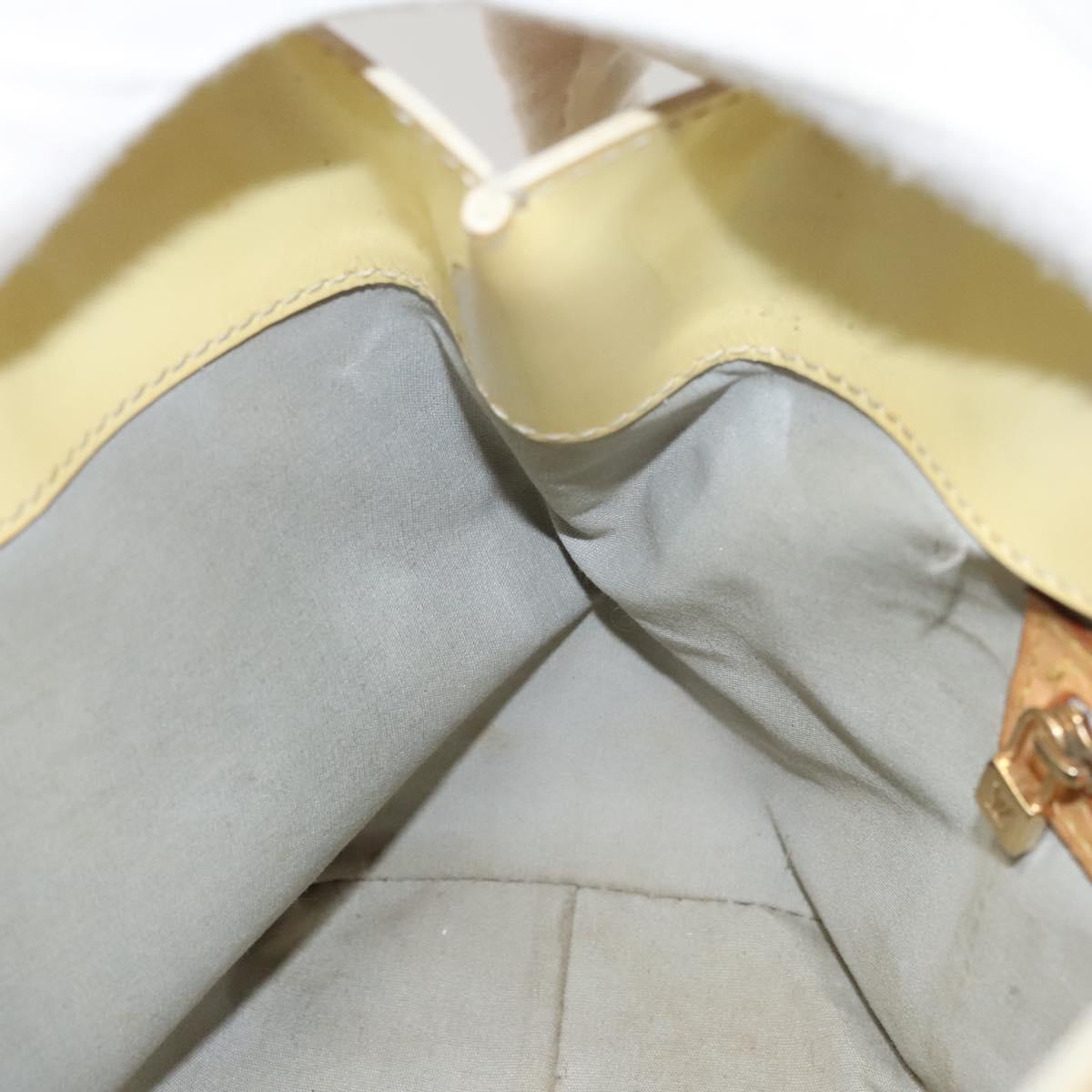 LOUIS VUITTON Monogram Vernis Reade PM Hand Bag Perle M91336 LV Auth BA1655