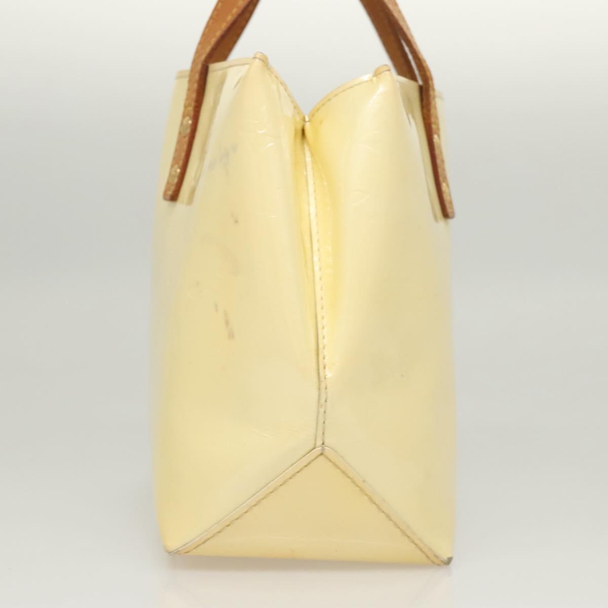 LOUIS VUITTON Monogram Vernis Reade PM Hand Bag Perle M91336 LV Auth BA1655