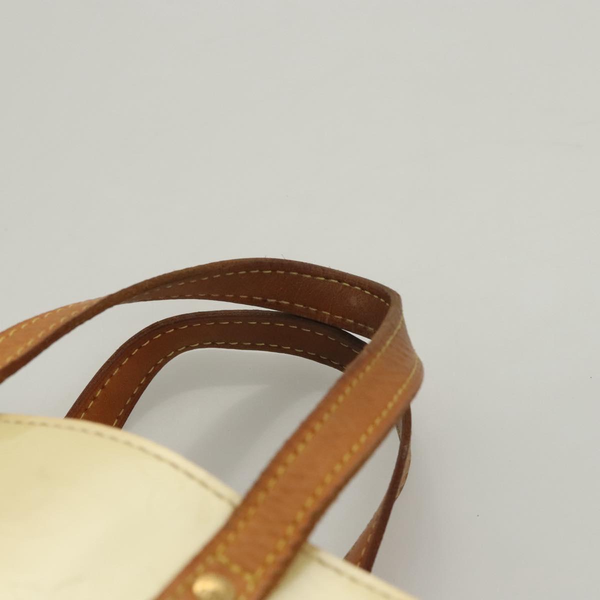 LOUIS VUITTON Monogram Vernis Reade PM Hand Bag Perle M91336 LV Auth BA1655