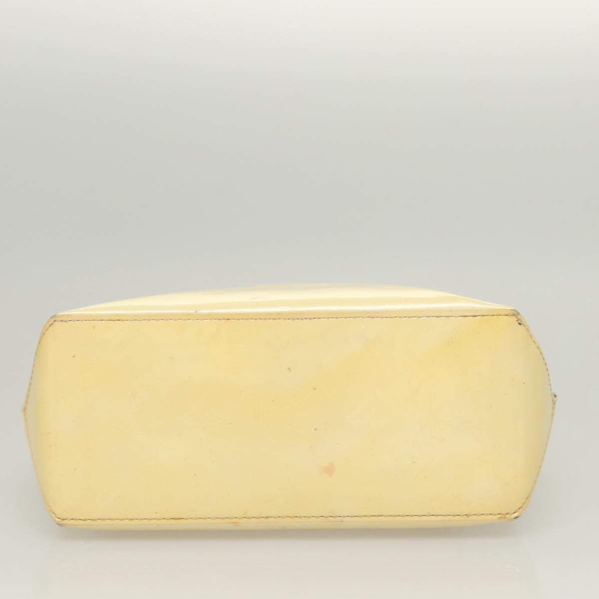 LOUIS VUITTON Monogram Vernis Reade PM Hand Bag Perle M91336 LV Auth BA1655