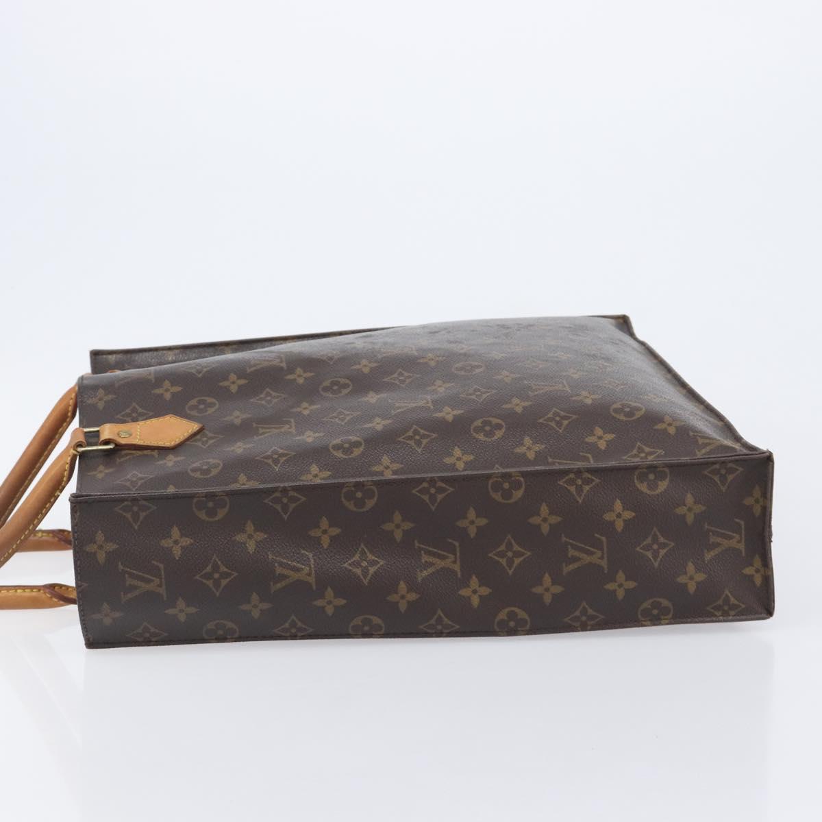 LOUIS VUITTON Monogram Sac Plat Hand Bag M51140 LV Auth BA16574