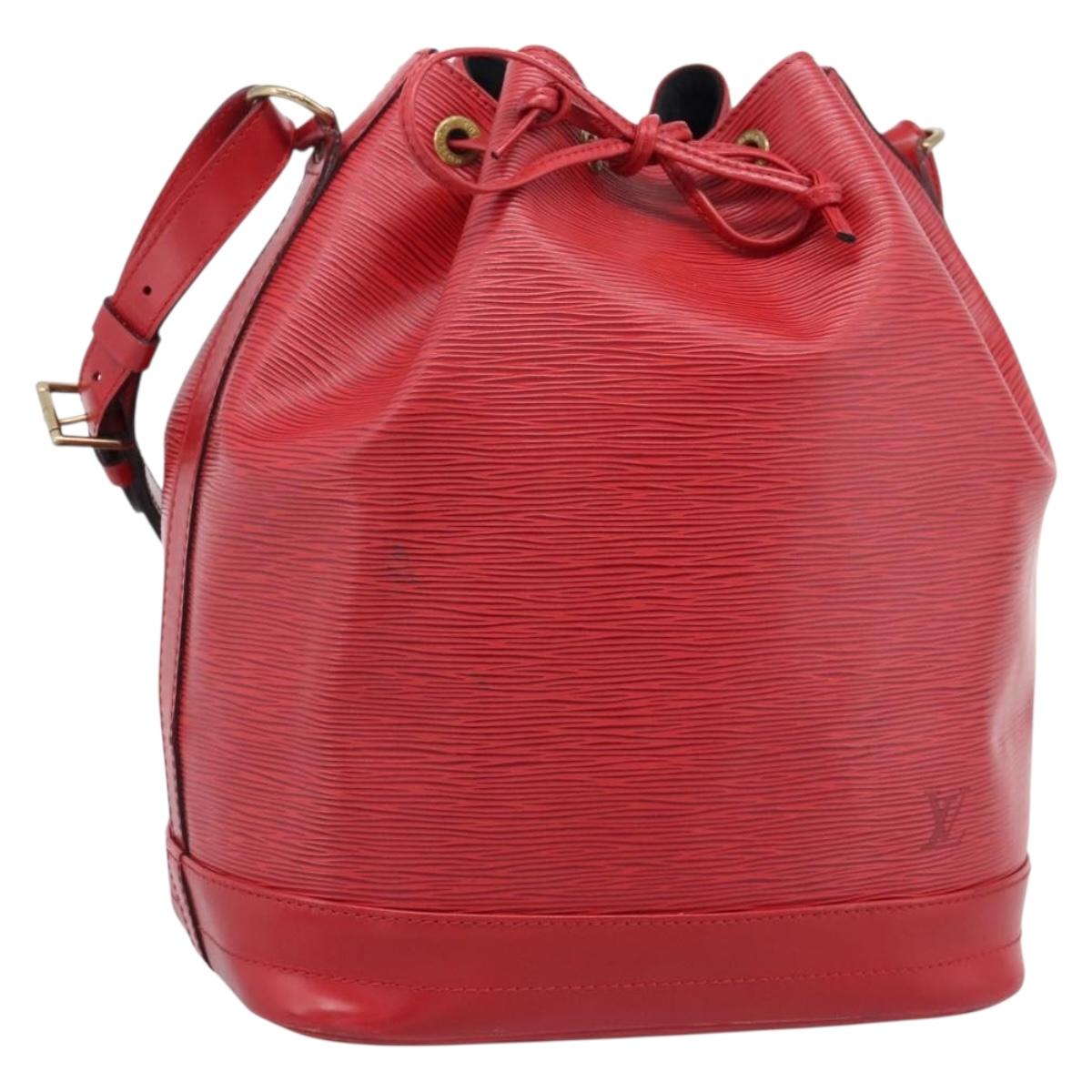 LOUIS VUITTON Epi Noe Shoulder Bag Red M44007 LV Auth BA16583