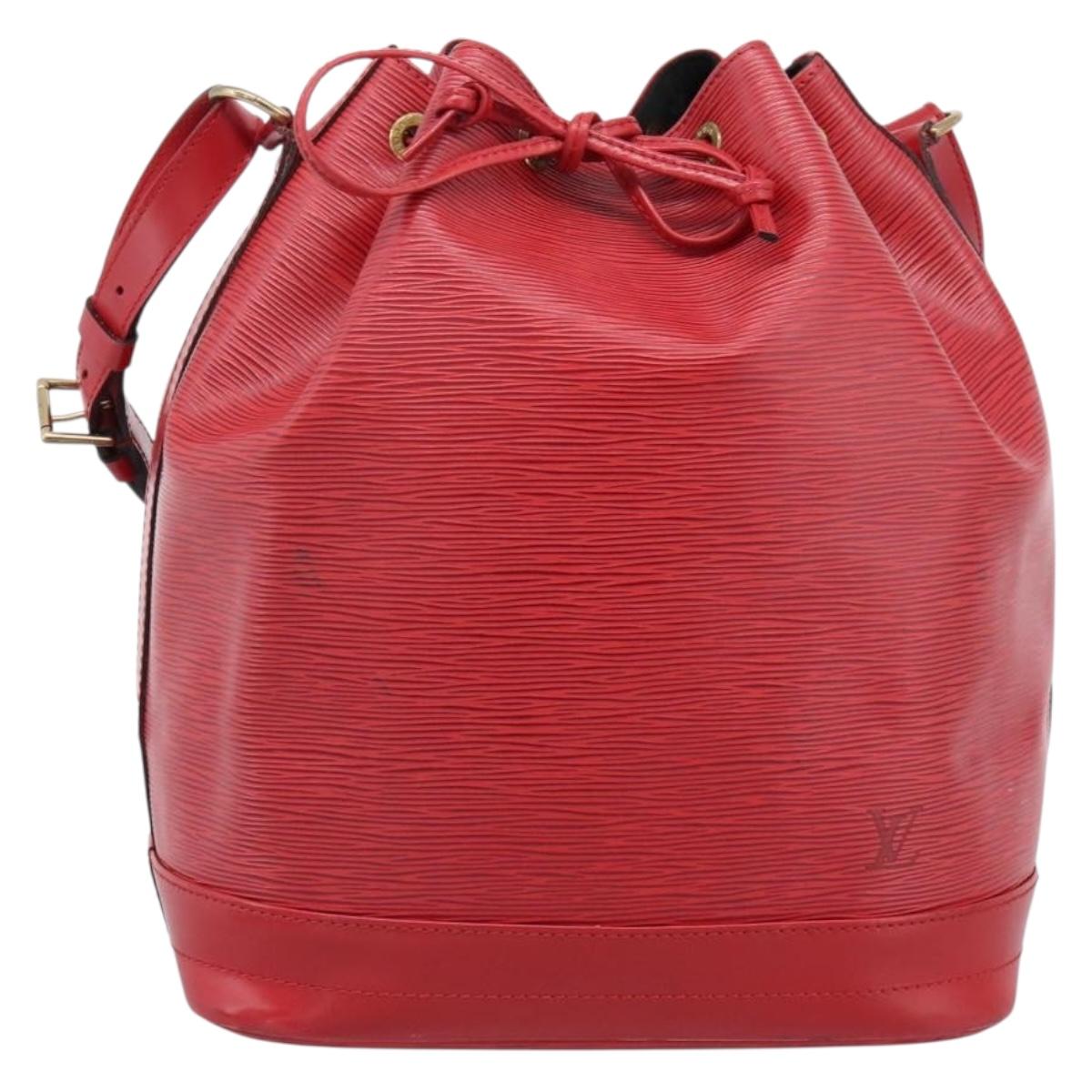LOUIS VUITTON Epi Noe Shoulder Bag Red M44007 LV Auth BA16583