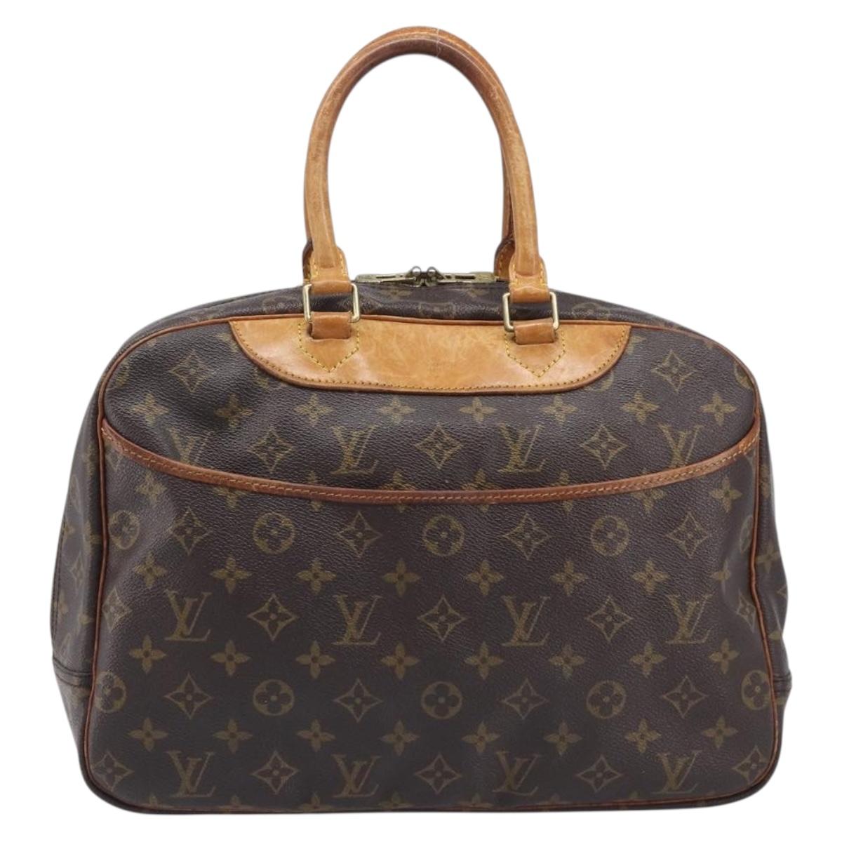 LOUIS VUITTON Monogram Deauville Hand Bag M47270 LV Auth BA16584