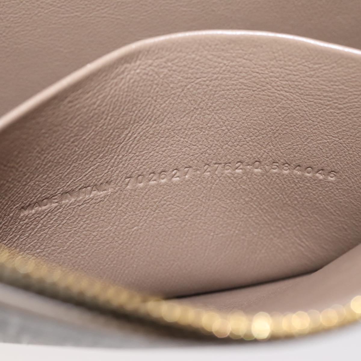 Balenciaga BB Monogram Clutch Bag PVC Leather Beige Gold 702627 Auth BA16586A