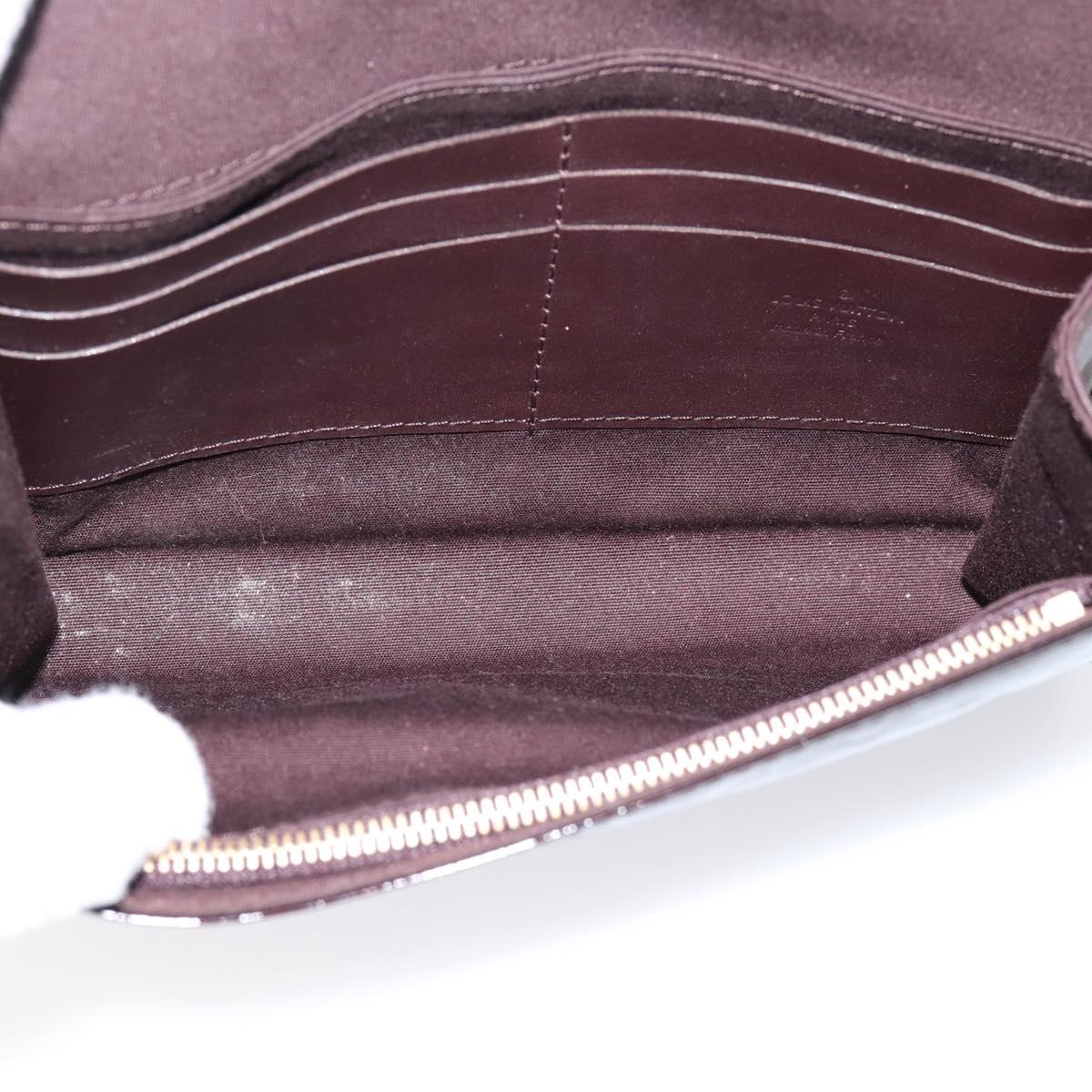 LOUIS VUITTON Monogram Vernis Bel Ale Shoulder Bag Amarante M93613 Auth BA16588