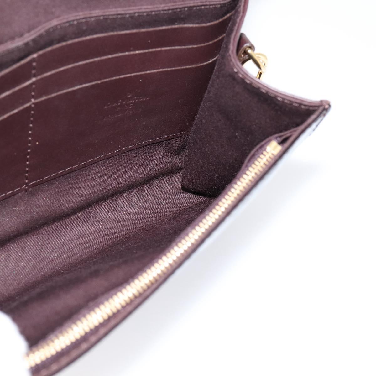 LOUIS VUITTON Monogram Vernis Bel Ale Shoulder Bag Amarante M93613 Auth BA16588