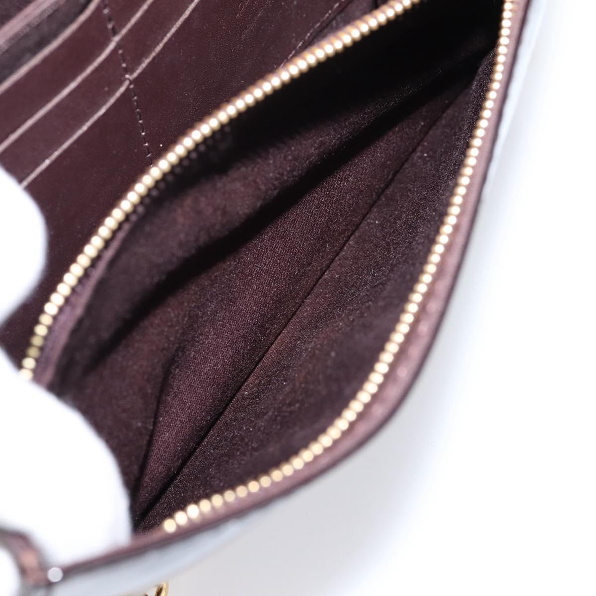 LOUIS VUITTON Monogram Vernis Bel Ale Shoulder Bag Amarante M93613 Auth BA16588
