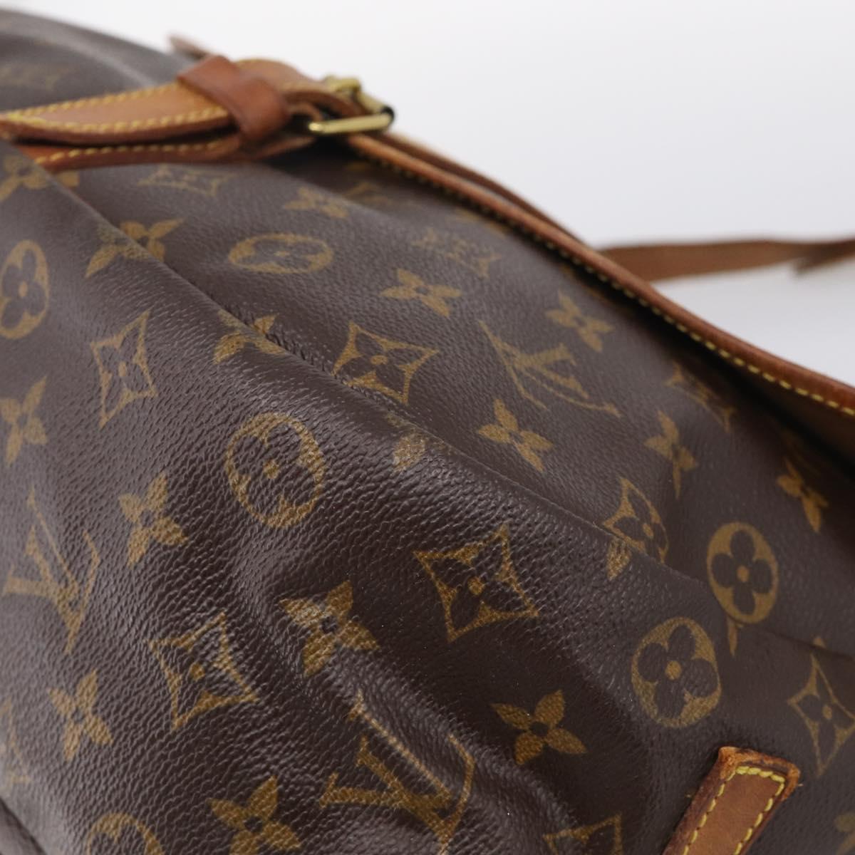 LOUIS VUITTON Monogram Saumur 35 Shoulder Bag M42254 LV Auth BA16591