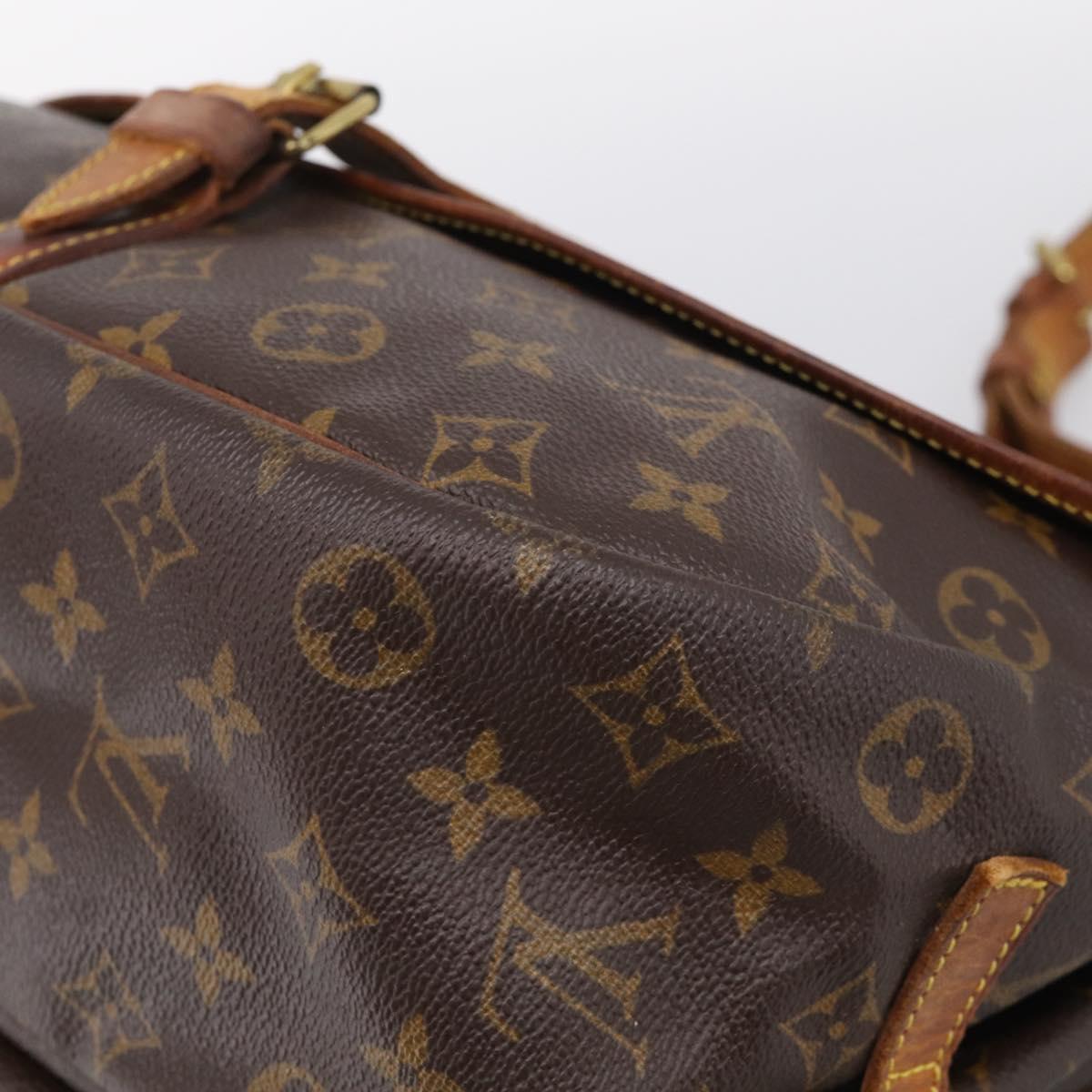 LOUIS VUITTON Monogram Saumur 35 Shoulder Bag M42254 LV Auth BA16591
