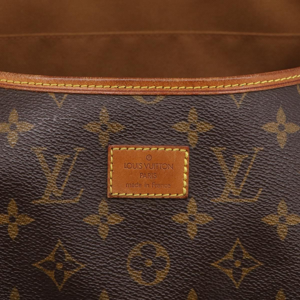 LOUIS VUITTON Monogram Saumur 35 Shoulder Bag M42254 LV Auth BA16591