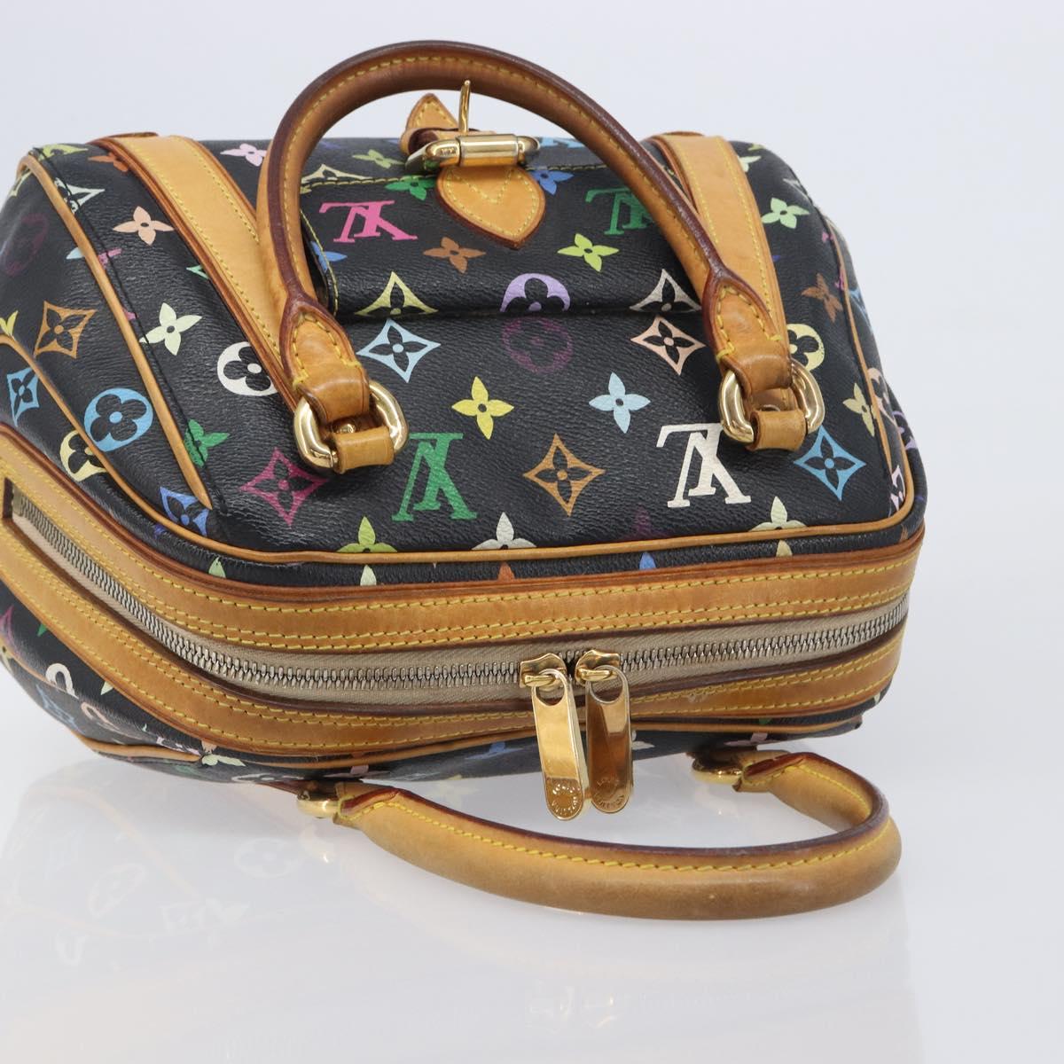 LOUIS VUITTON Monogram Multicolor Priscilla Hand Bag Black M40097 Auth BA16592A