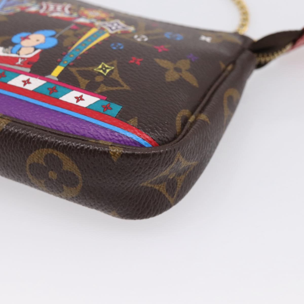 LOUIS VUITTON Monogram Vivienne Mini Pochette Accessoires M69976 Auth BA16597SAM