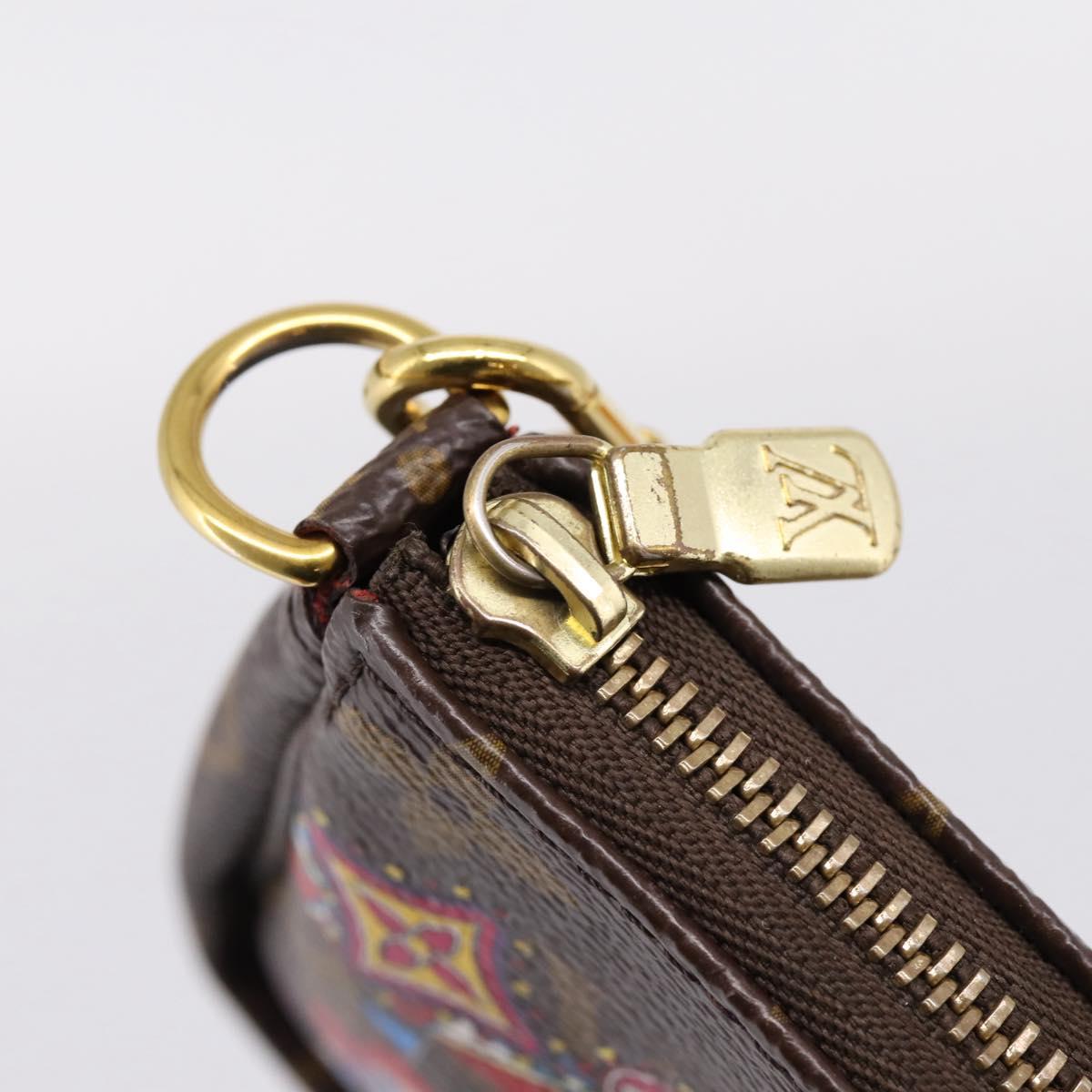 LOUIS VUITTON Monogram Vivienne Mini Pochette Accessoires M69976 Auth BA16597SAM
