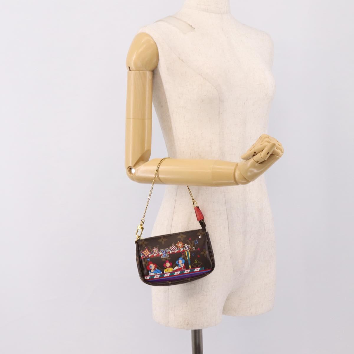 LOUIS VUITTON Monogram Vivienne Mini Pochette Accessoires M69976 Auth BA16597SAM
