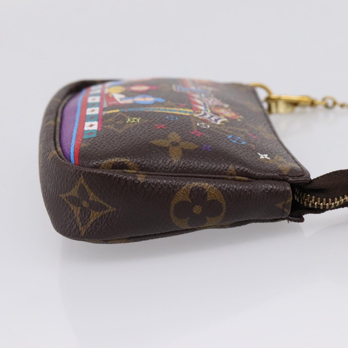 LOUIS VUITTON Monogram Vivienne Mini Pochette Accessoires M69976 Auth BA16597SAM