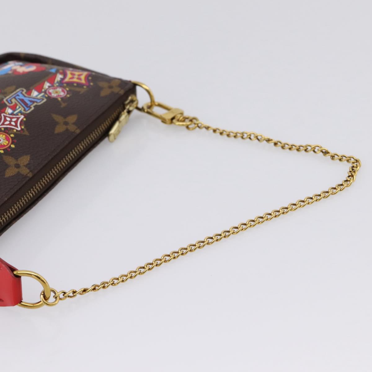 LOUIS VUITTON Monogram Vivienne Mini Pochette Accessoires M69976 Auth BA16597SAM