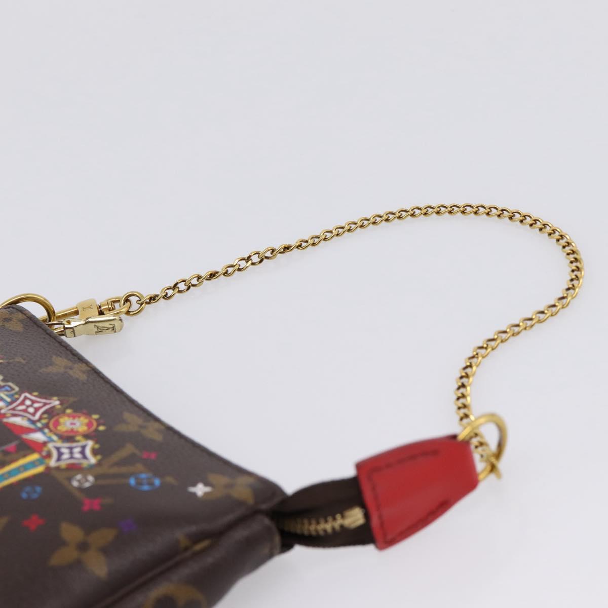 LOUIS VUITTON Monogram Vivienne Mini Pochette Accessoires M69976 Auth BA16597SAM