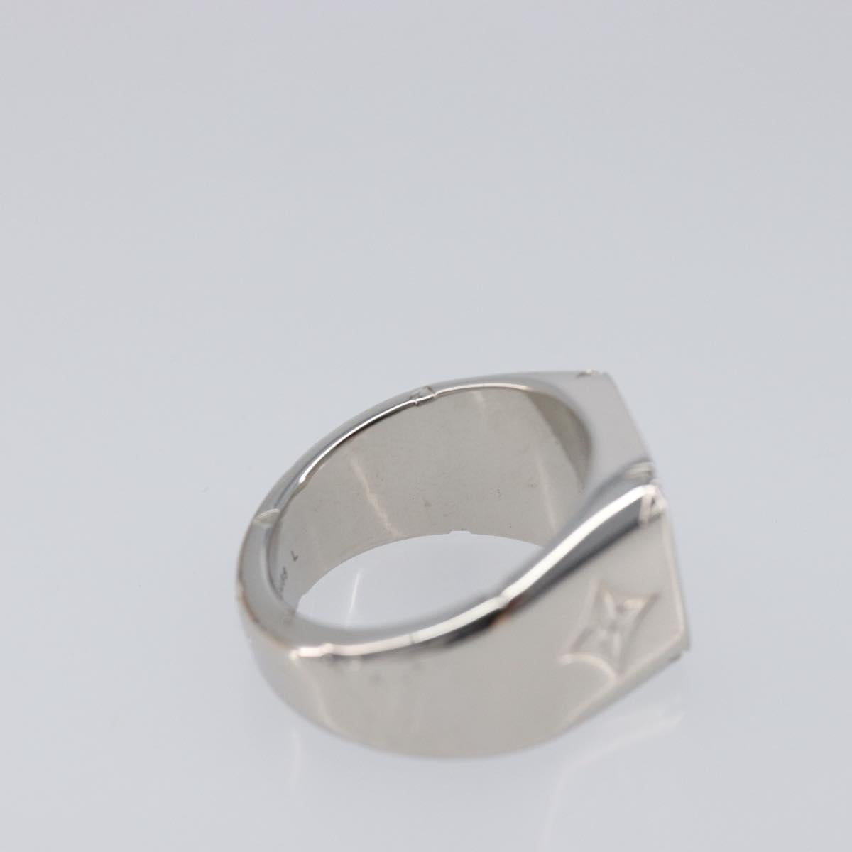 LOUIS VUITTON Signet Ring Ag925 Silver M62488 LV Auth BA16615M