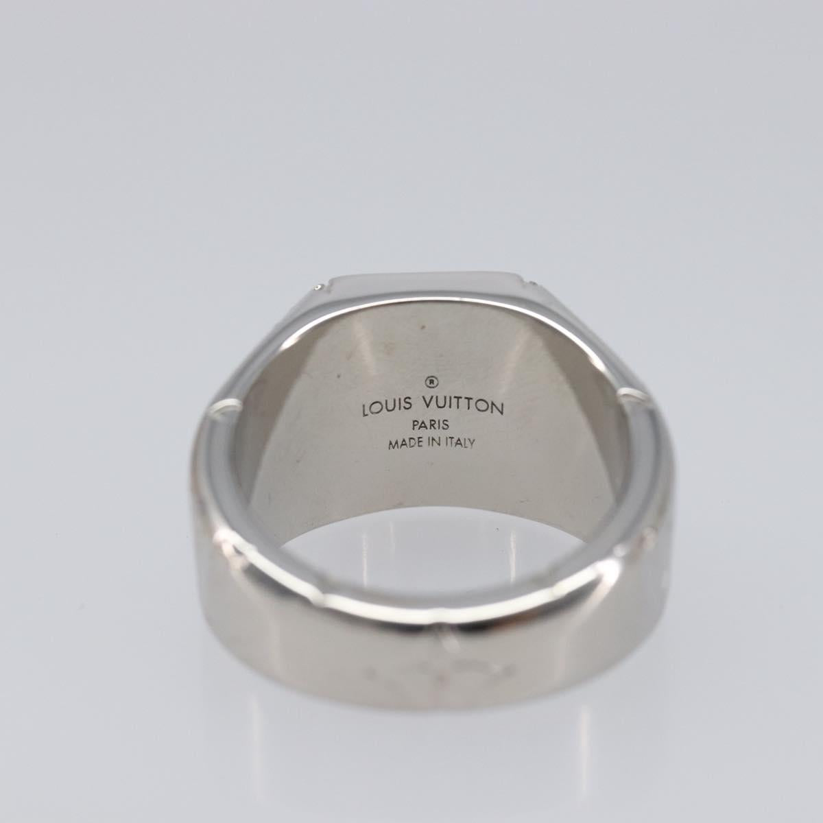 LOUIS VUITTON Signet Ring Ag925 Silver M62488 LV Auth BA16615M