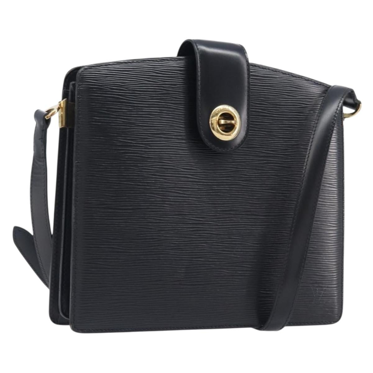 LOUIS VUITTON Epi Capuchin Shoulder Bag Black M52342 LV Auth BA16623