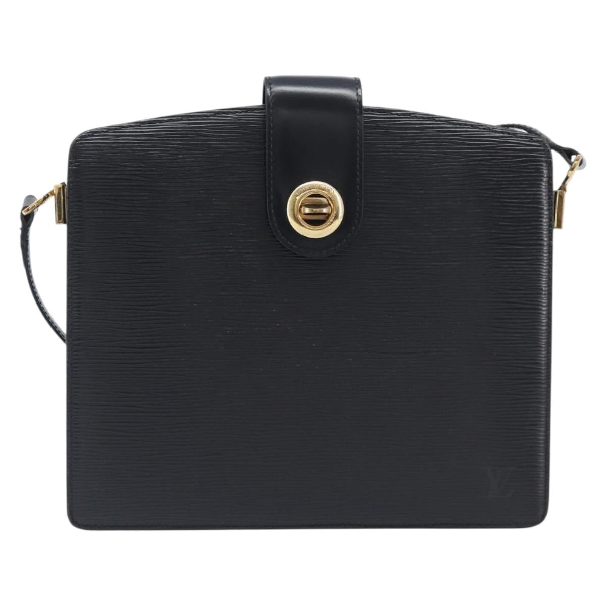 LOUIS VUITTON Epi Capuchin Shoulder Bag Black M52342 LV Auth BA16623
