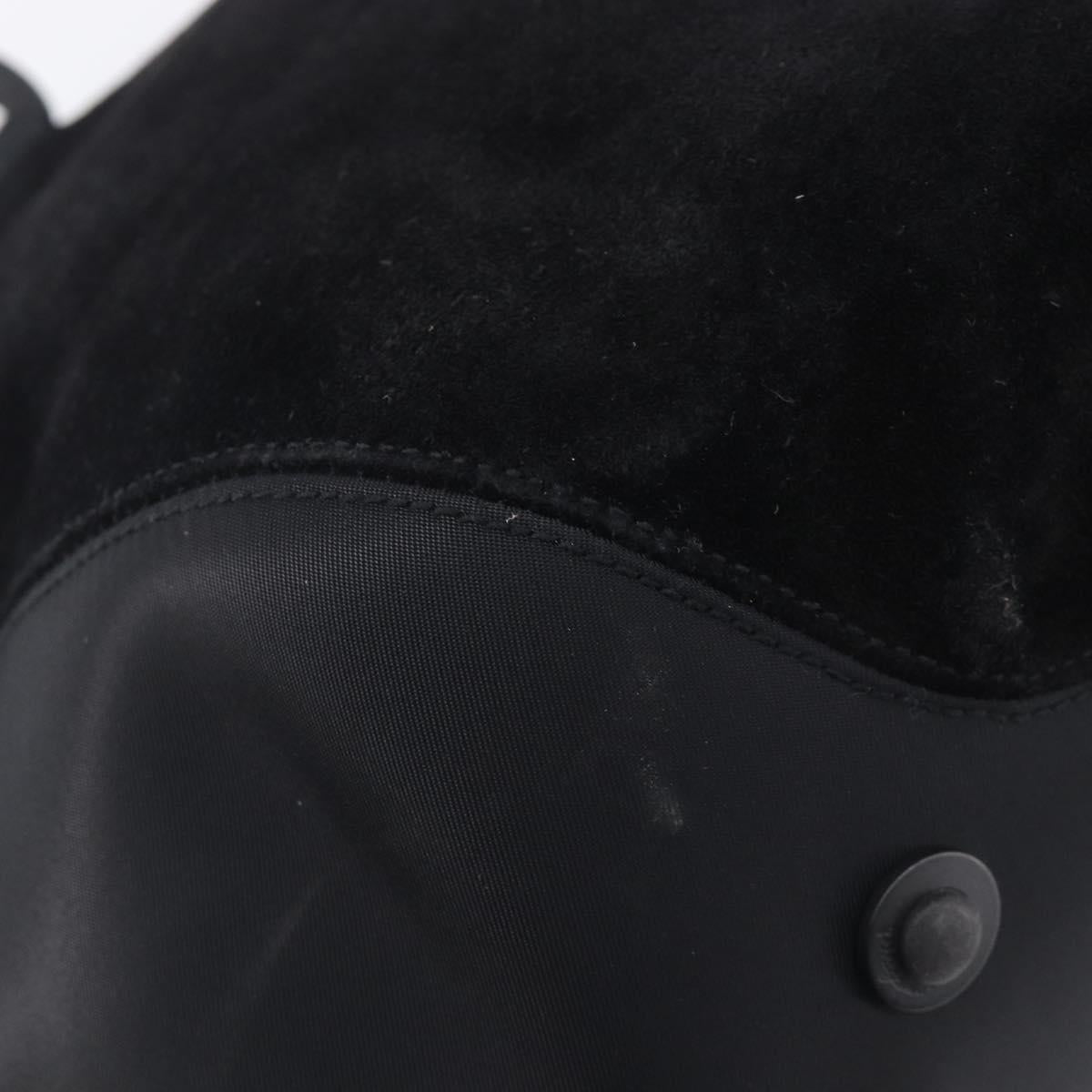 Salvatore Ferragamo Tote Bag Suede Black Auth BA16638