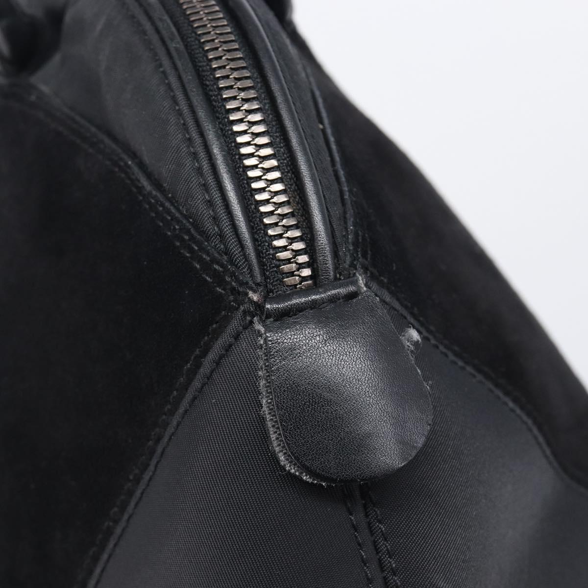 Salvatore Ferragamo Tote Bag Suede Black Auth BA16638