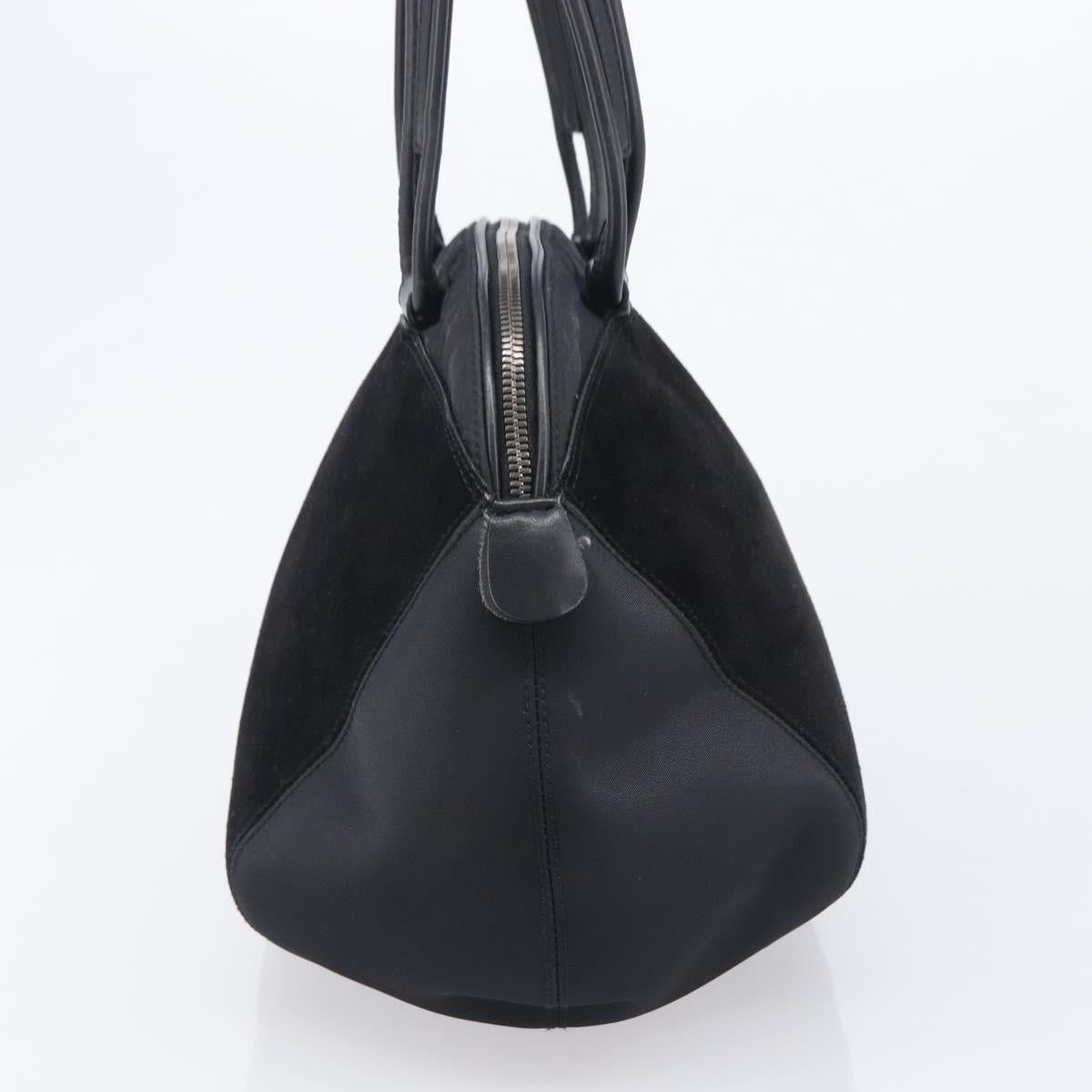 Salvatore Ferragamo Tote Bag Suede Black Auth BA16638