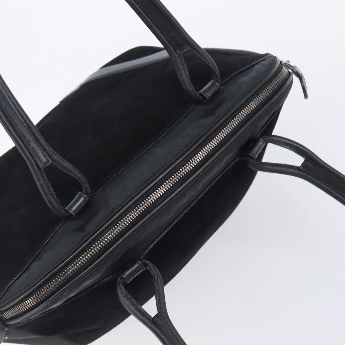 Salvatore Ferragamo Tote Bag Suede Black Auth BA16638