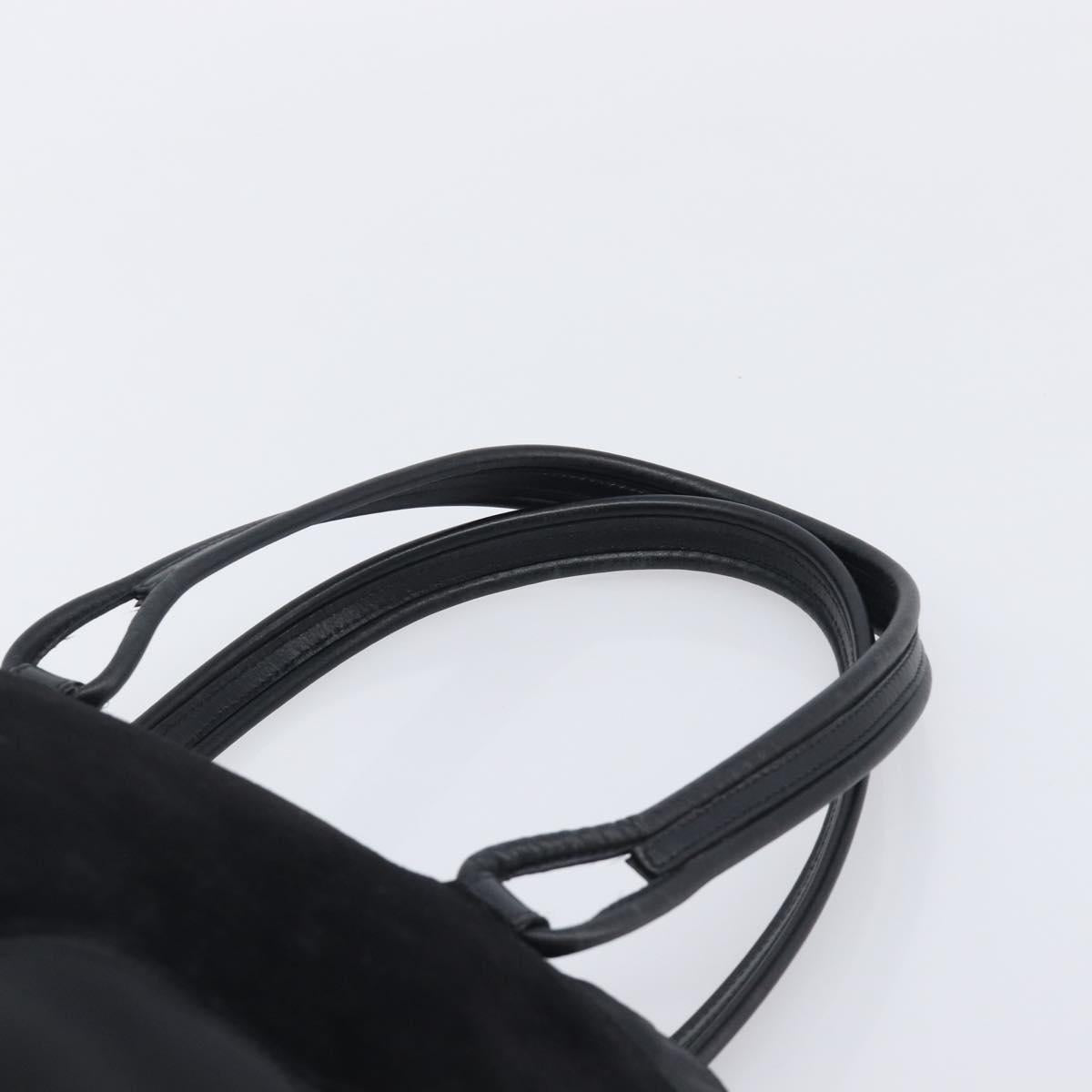 Salvatore Ferragamo Tote Bag Suede Black Auth BA16638