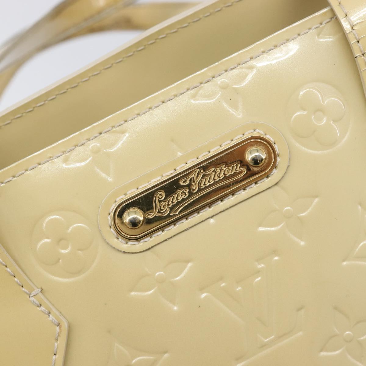 LOUIS VUITTON Monogram Vernis Wilshire MM Bag Broncorail M91441 LV Auth BA16642