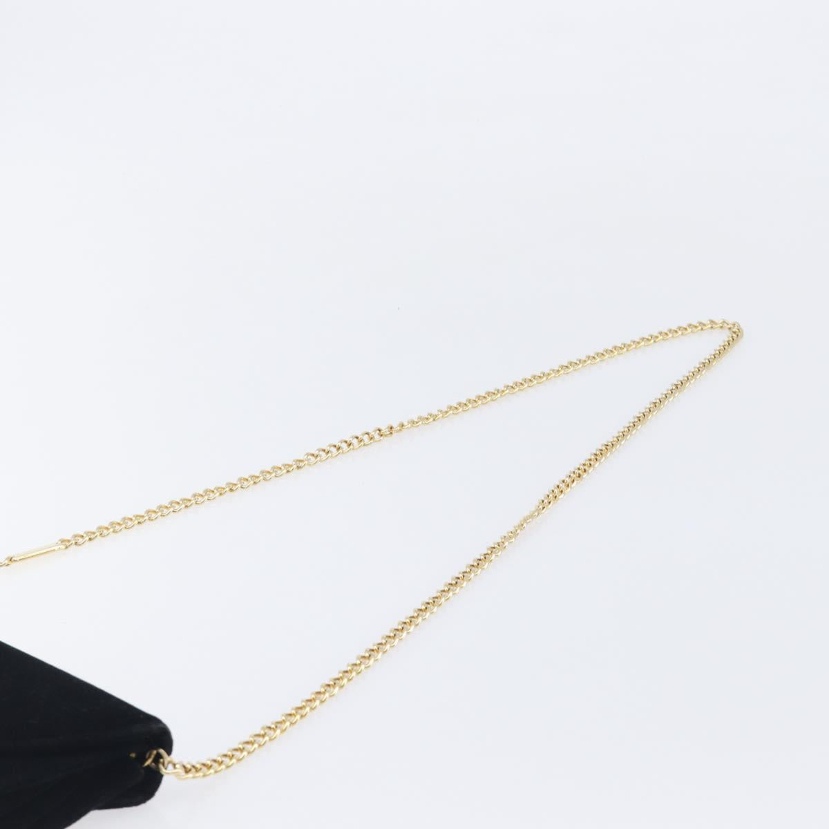 Salvatore Ferragamo Chain Shoulder Bag Velor Black Gold Tone Auth BA16656