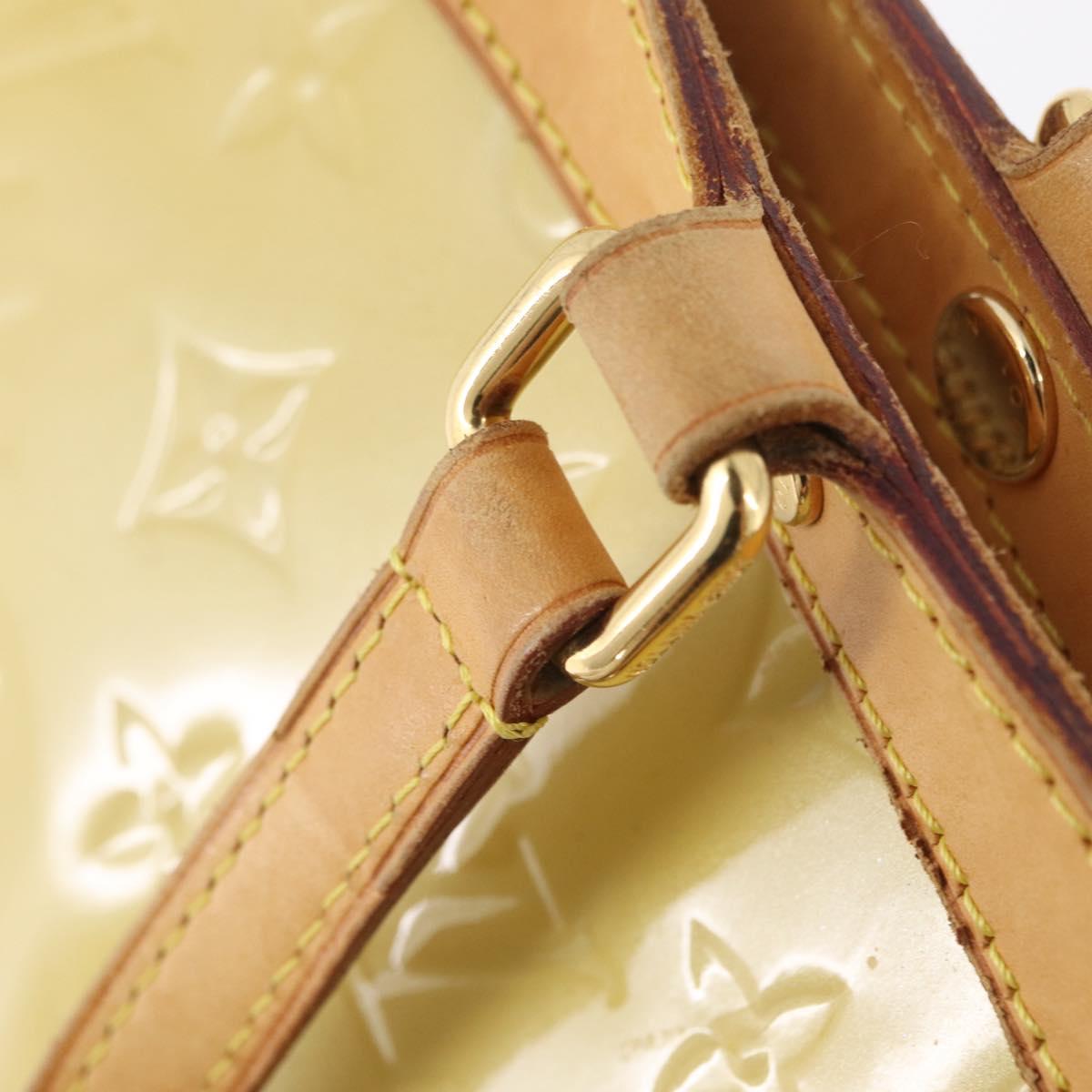 LOUIS VUITTON Monogram Vernis Blair MM Hand Bag Beige M90180 LV Auth BA16660