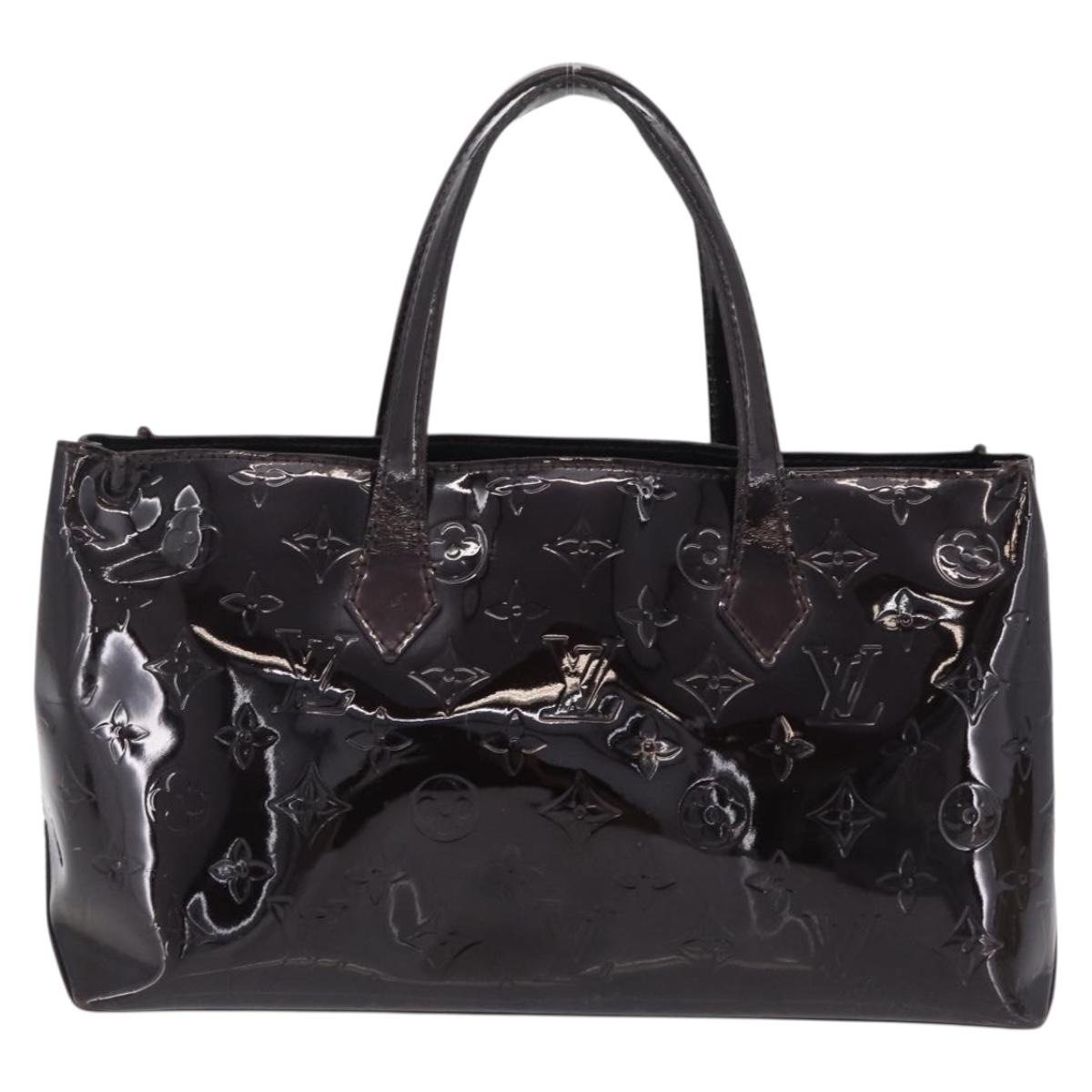 LOUIS VUITTON Monogram Vernis Wilshire PM Bag Amarante M93641 LV Auth BA16668