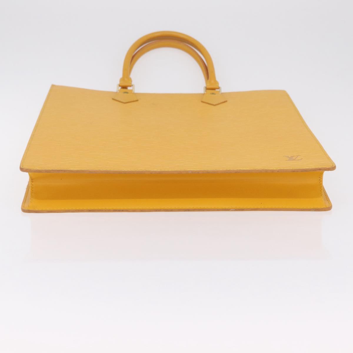 LOUIS VUITTON Epi Sac Plat Hand Bag Yellow M52079 LV Auth BA16672
