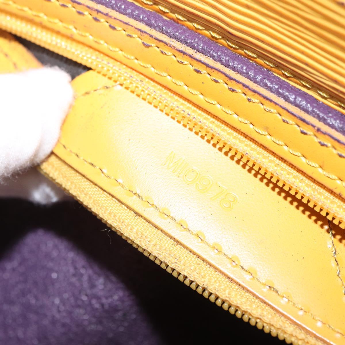 LOUIS VUITTON Epi Sac Plat Hand Bag Yellow M52079 LV Auth BA16672
