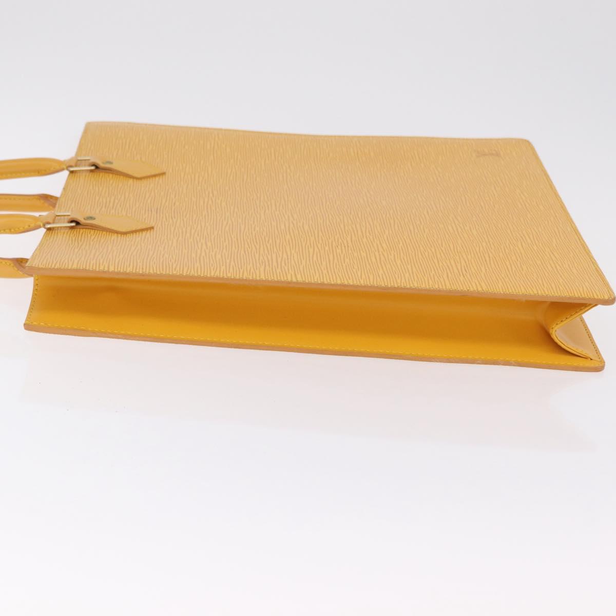 LOUIS VUITTON Epi Sac Plat Hand Bag Yellow M52079 LV Auth BA16672