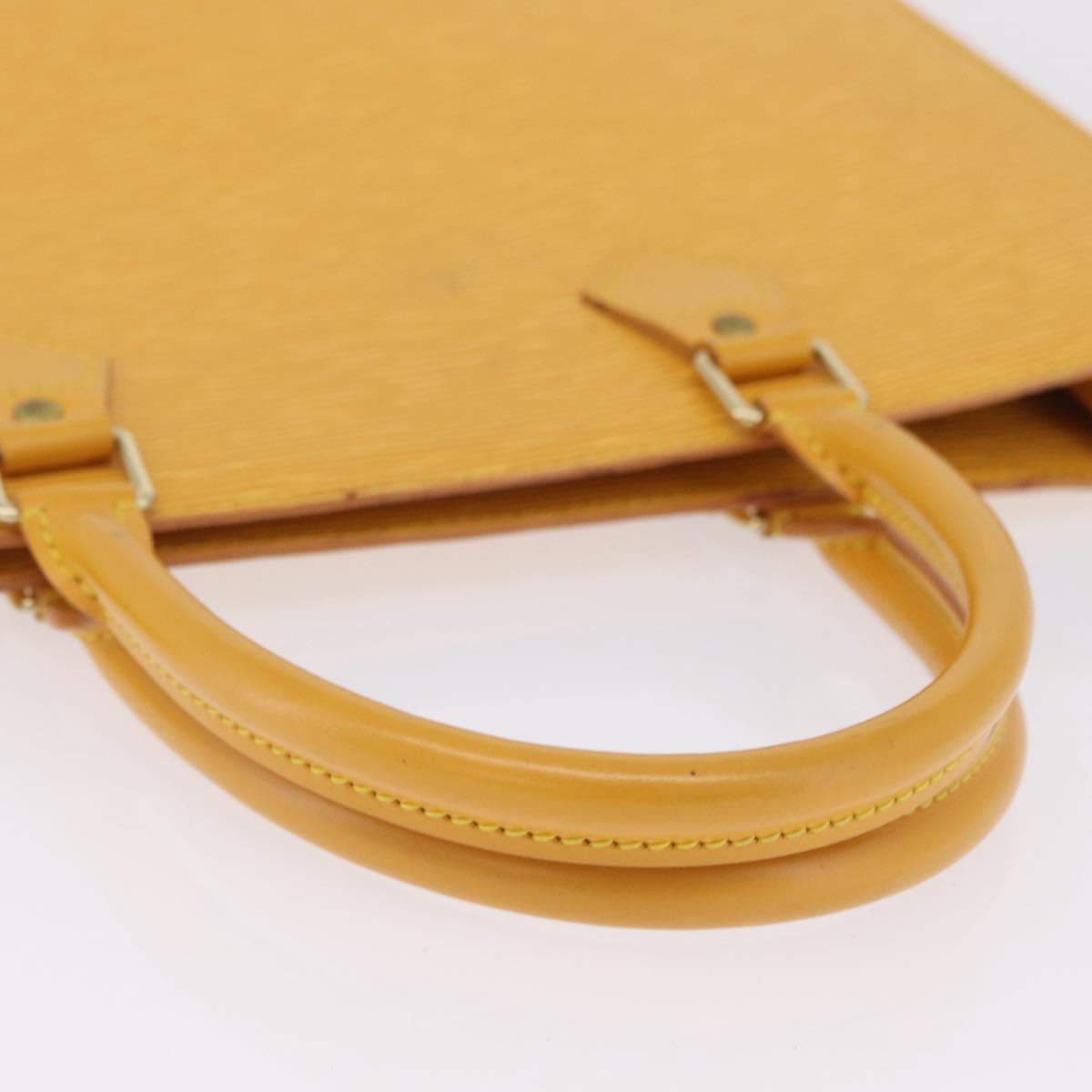 LOUIS VUITTON Epi Sac Plat Hand Bag Yellow M52079 LV Auth BA16672