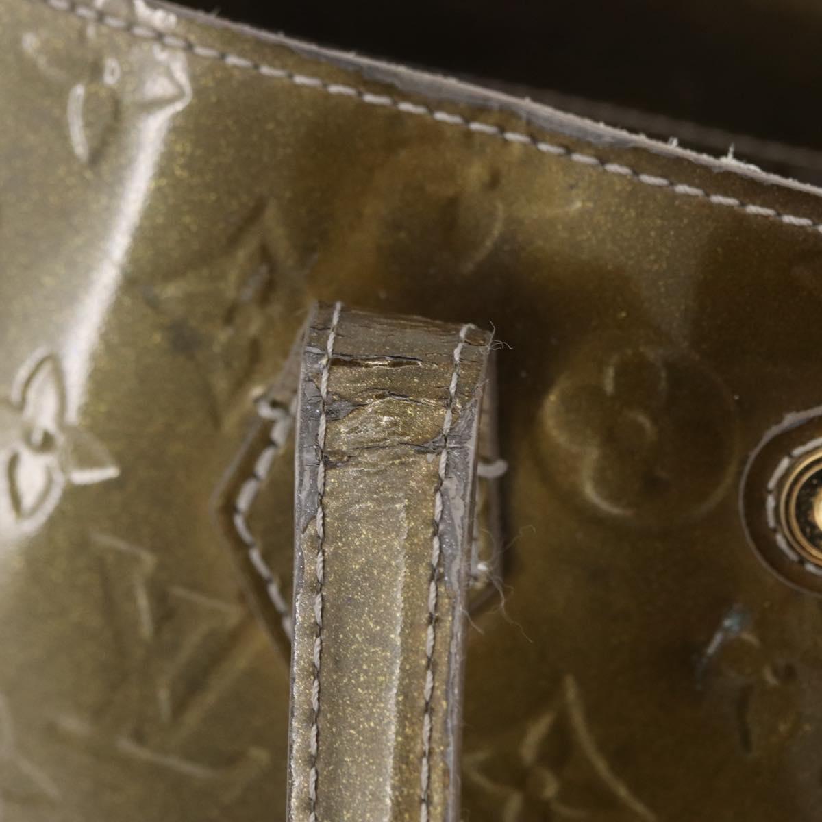 LOUIS VUITTON Monogram Vernis Wilshire PM Bag Gris Art Deco M91627 Auth BA16677