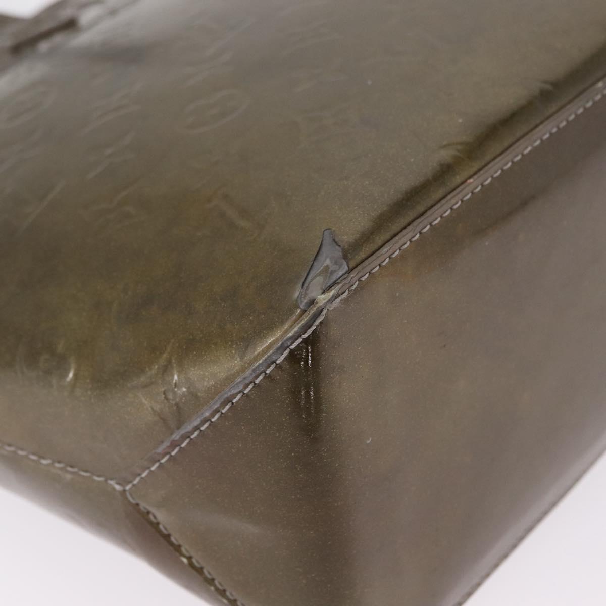 LOUIS VUITTON Monogram Vernis Wilshire PM Bag Gris Art Deco M91627 Auth BA16677