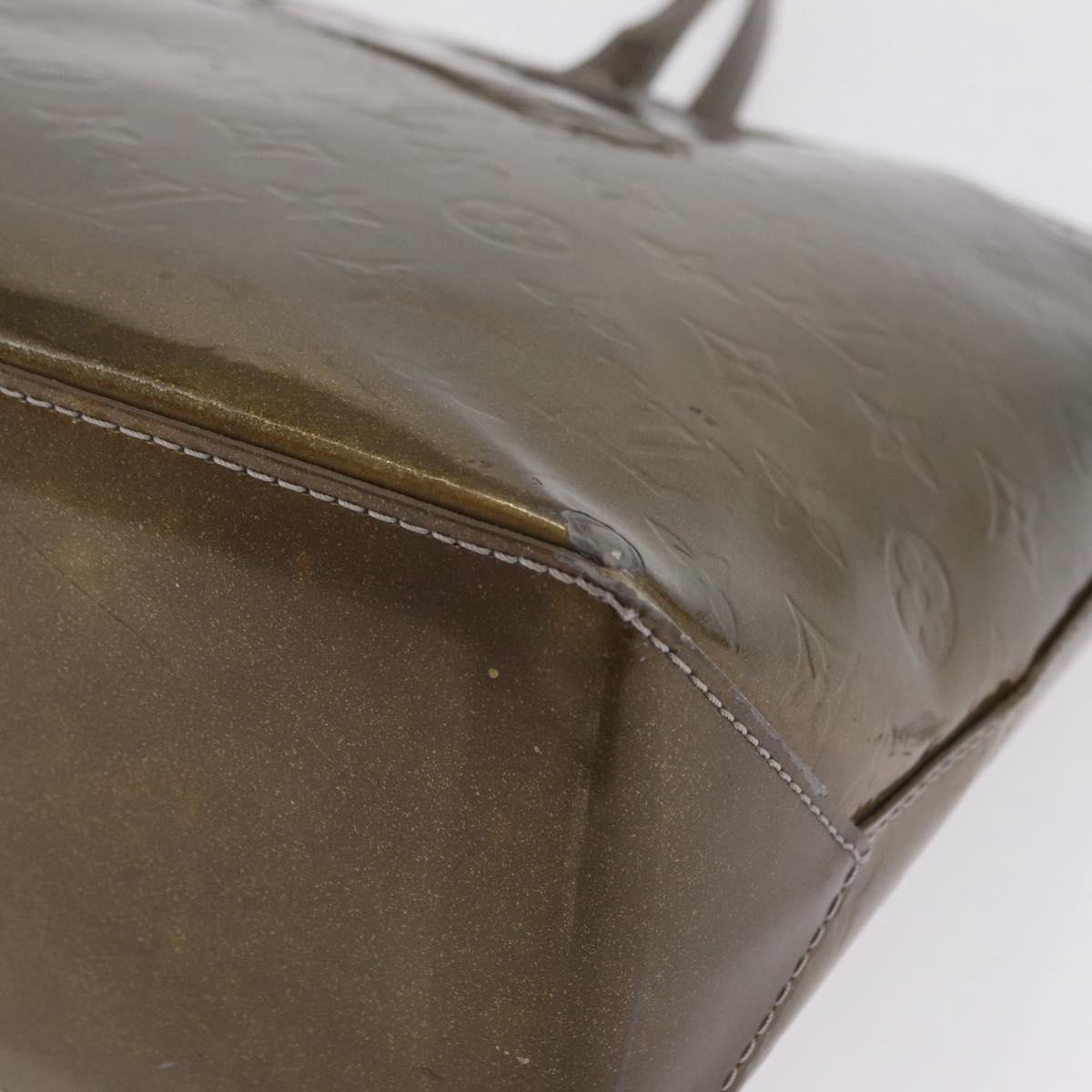 LOUIS VUITTON Monogram Vernis Wilshire PM Bag Gris Art Deco M91627 Auth BA16677