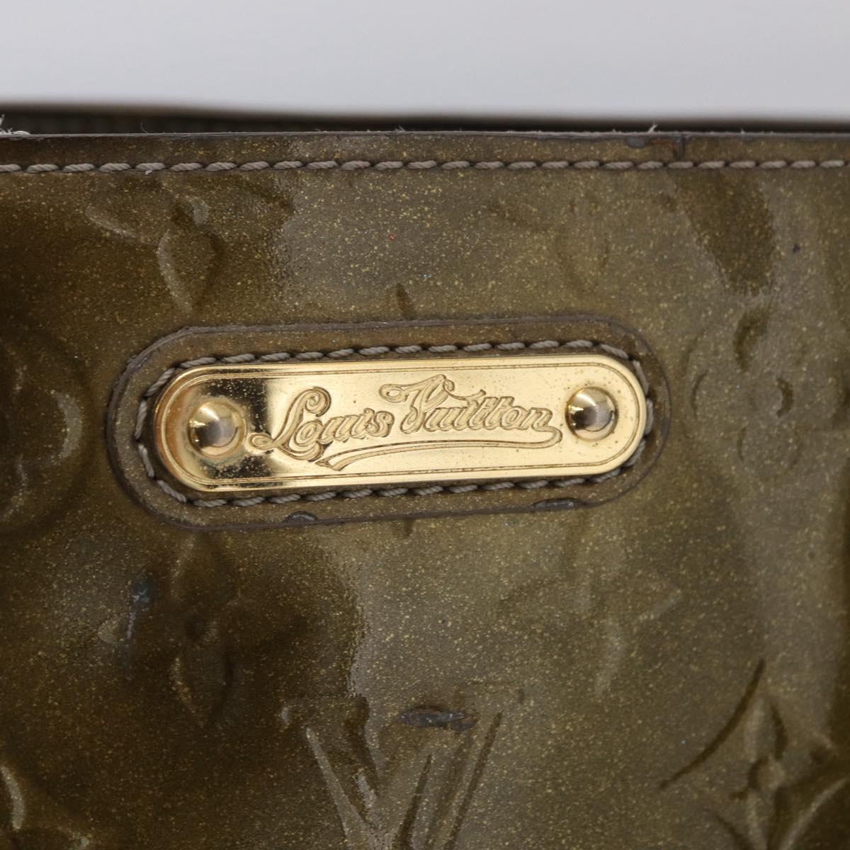 LOUIS VUITTON Monogram Vernis Wilshire PM Bag Gris Art Deco M91627 Auth BA16677