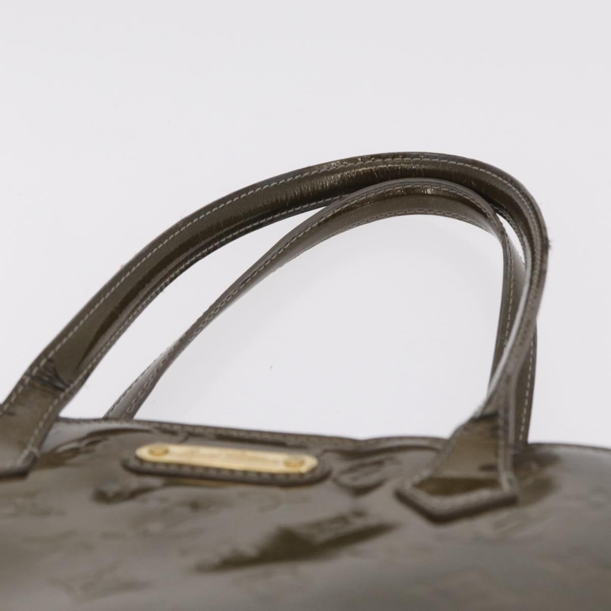 LOUIS VUITTON Monogram Vernis Wilshire PM Bag Gris Art Deco M91627 Auth BA16677