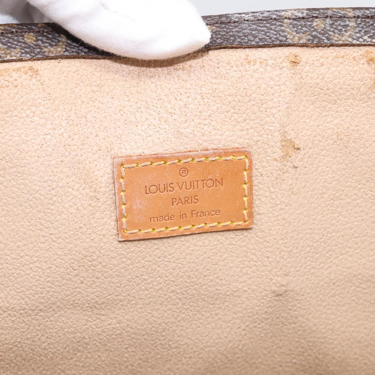 LOUIS VUITTON Monogram Sac Plat Hand Bag M51140 LV Auth BA16689