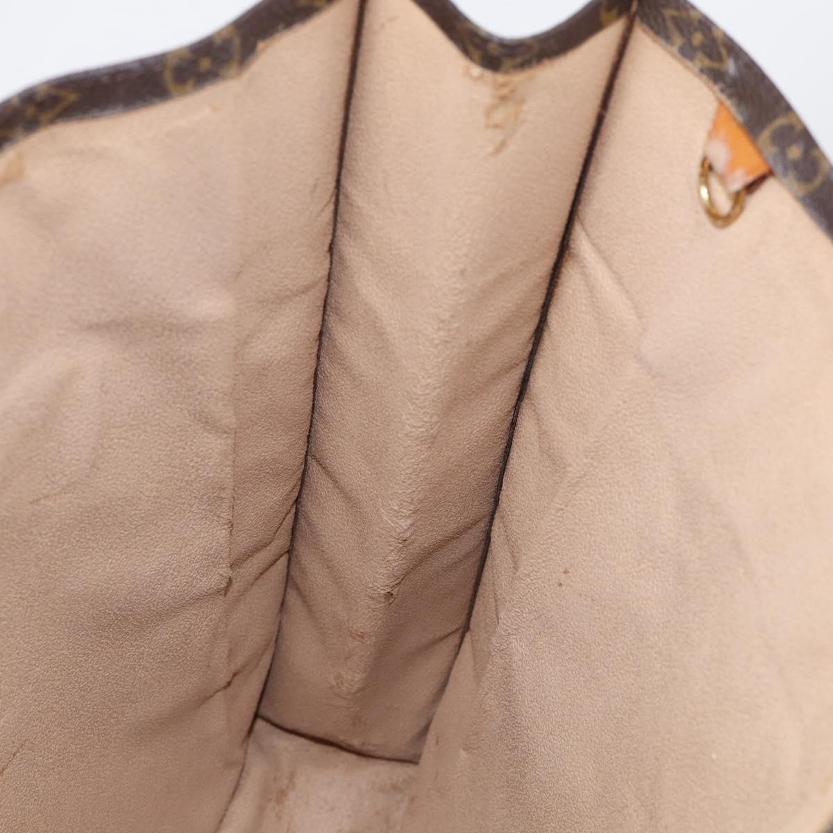 LOUIS VUITTON Monogram Sac Plat Hand Bag M51140 LV Auth BA16689