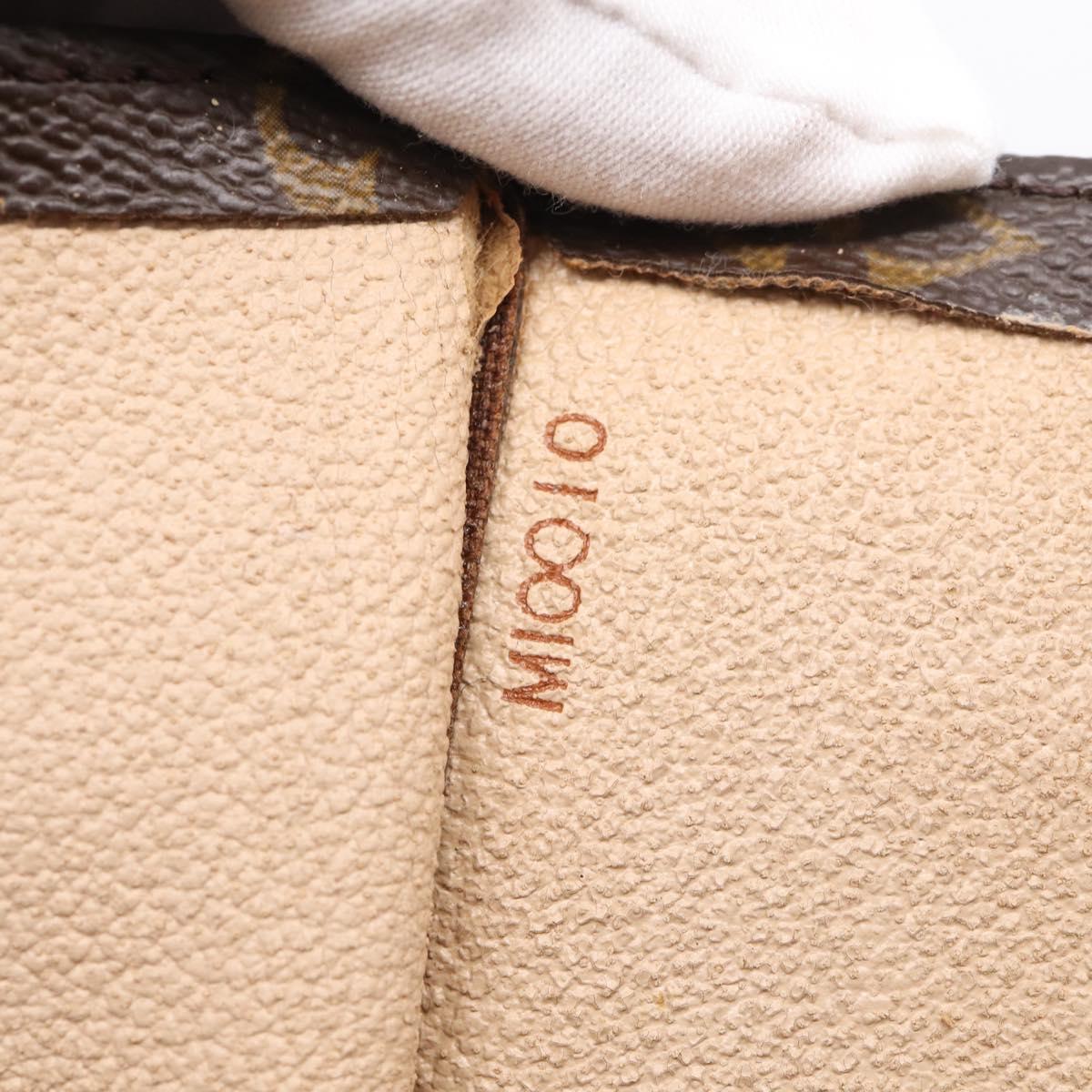 LOUIS VUITTON Monogram Sac Plat Hand Bag M51140 LV Auth BA16689