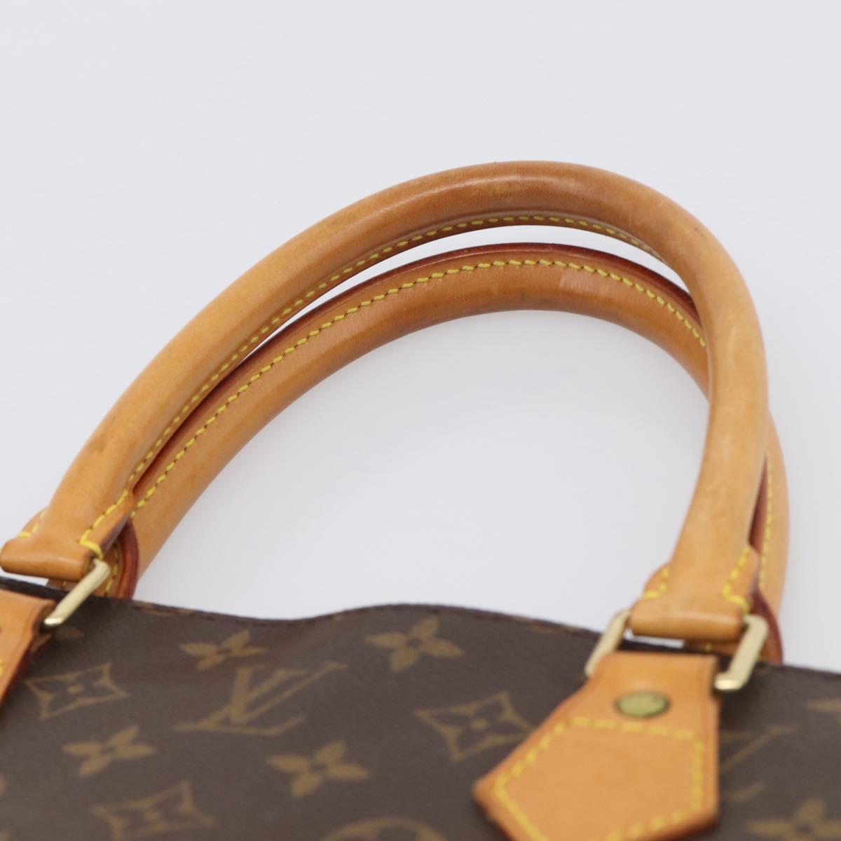 LOUIS VUITTON Monogram Sac Plat Hand Bag M51140 LV Auth BA16689